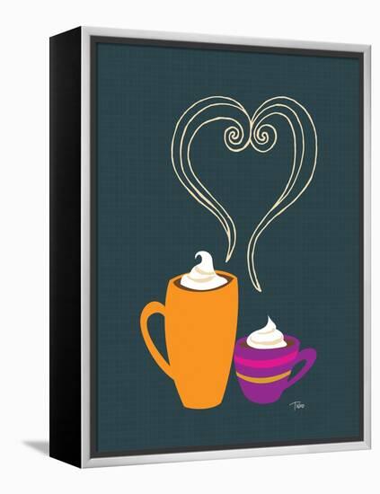 Latte Love-Teresa Woo-Framed Stretched Canvas