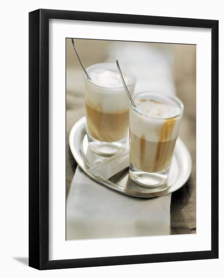 Latte Macchiato on a Tray-null-Framed Photographic Print