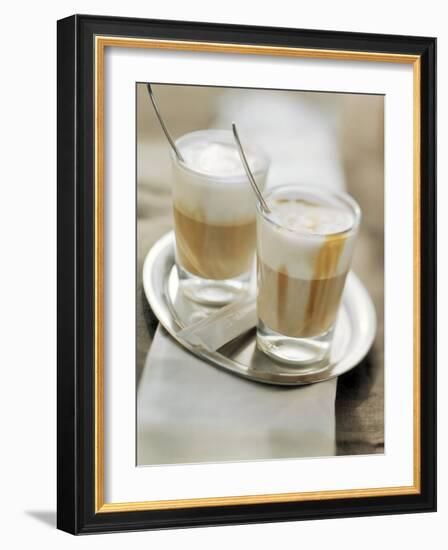 Latte Macchiato on a Tray-null-Framed Photographic Print