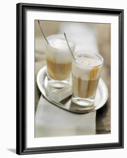 Latte Macchiato on a Tray-null-Framed Photographic Print