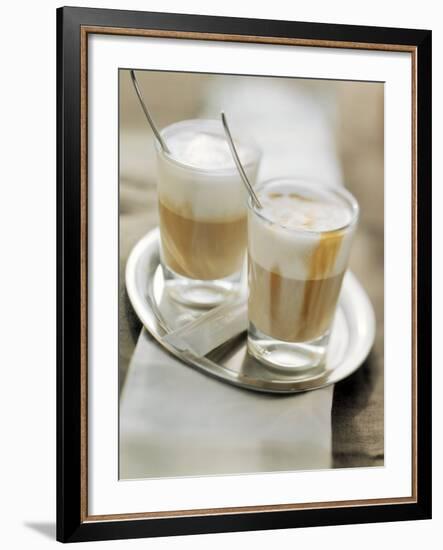 Latte Macchiato on a Tray-null-Framed Photographic Print