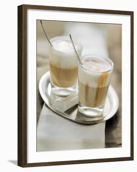 Latte Macchiato on a Tray-null-Framed Photographic Print