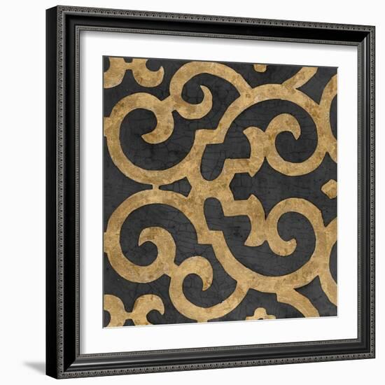 Lattice Ebony-Regina-Andrew Design-Framed Art Print