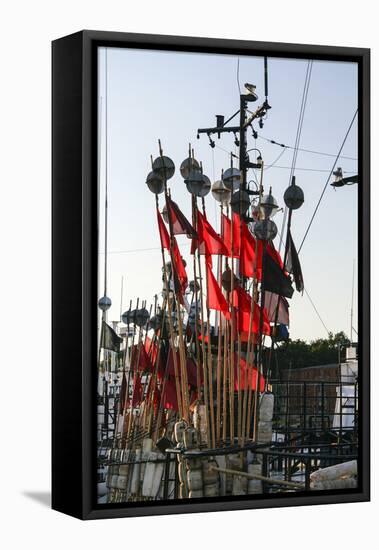 Latvia, Liepaja (Liebau), Harbour-Catharina Lux-Framed Premier Image Canvas