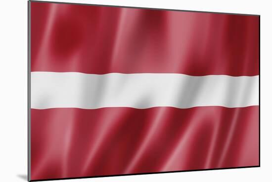 Latvian Flag-daboost-Mounted Art Print