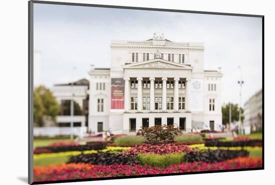 Latvian National Opera Building, Riga, Latvia, Baltic States, Europe-Ben Pipe-Mounted Photographic Print