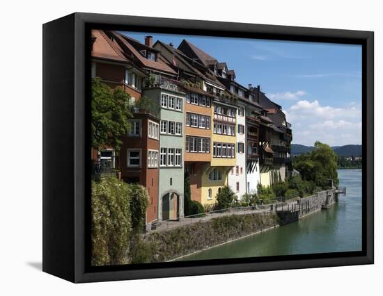Laufenburg and River Rhine, Black Forest, Baden-Wurttemberg, Germany, Europe-Hans Peter Merten-Framed Premier Image Canvas