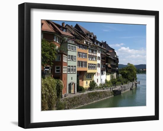 Laufenburg and River Rhine, Black Forest, Baden-Wurttemberg, Germany, Europe-Hans Peter Merten-Framed Photographic Print