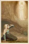 Bernadette Soubirous While Gathering Firewood Suddenly Sees the Virgin Mary in the Grotto-Laugee-Art Print