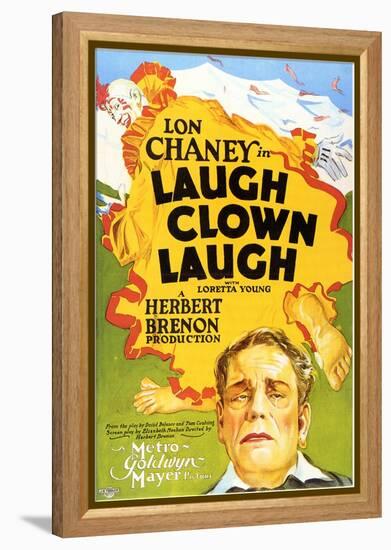 Laugh, Clown, Laugh, 1928-null-Framed Stretched Canvas