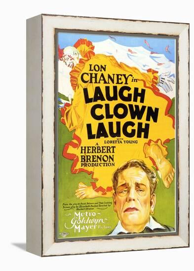 Laugh, Clown, Laugh, 1928-null-Framed Stretched Canvas