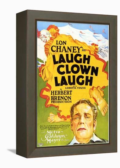 Laugh, Clown, Laugh, 1928-null-Framed Stretched Canvas