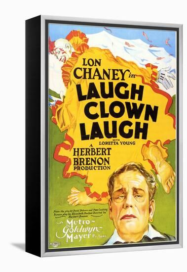 Laugh, Clown, Laugh, 1928-null-Framed Stretched Canvas