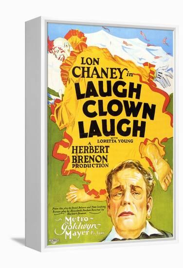 Laugh, Clown, Laugh, 1928-null-Framed Stretched Canvas