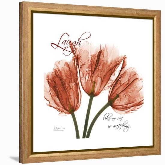 Laugh Tulips-Albert Koetsier-Framed Stretched Canvas