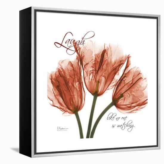 Laugh Tulips-Albert Koetsier-Framed Stretched Canvas