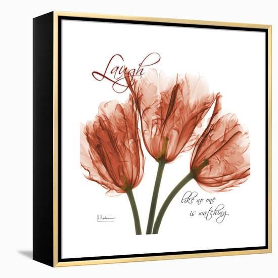 Laugh Tulips-Albert Koetsier-Framed Stretched Canvas