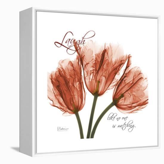 Laugh Tulips-Albert Koetsier-Framed Stretched Canvas