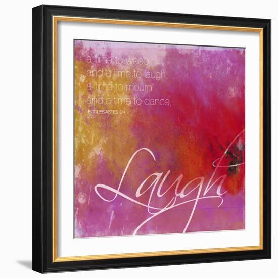 Laugh-Jace Grey-Framed Art Print