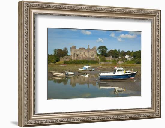 Laugharne Castle, Carmarthenshire, Wales, United Kingdom, Europe-Billy Stock-Framed Photographic Print