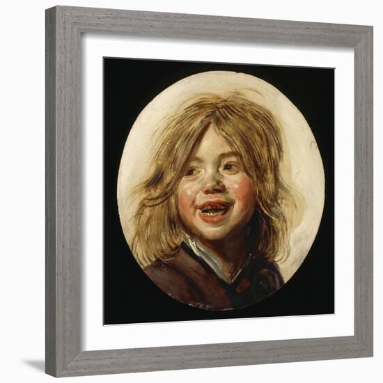 Laughing Child, c.1620-5-Frans Hals-Framed Giclee Print