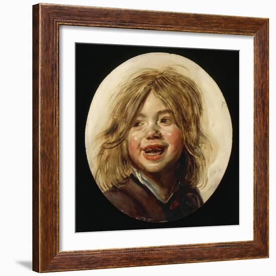 Laughing Child, c.1620-5-Frans Hals-Framed Giclee Print