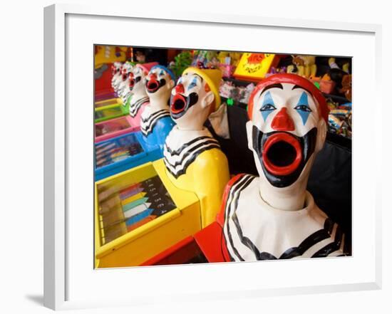 Laughing Clowns Side-Show, Rotorua, Bay of Plenty, North Island, New Zealand-David Wall-Framed Photographic Print