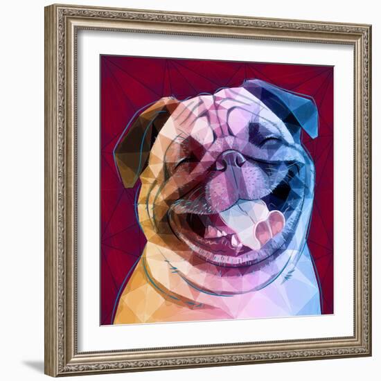 Laughing Dog-Enrico Varrasso-Framed Premium Giclee Print