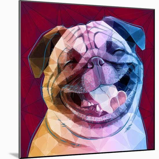 Laughing Dog-Enrico Varrasso-Mounted Art Print