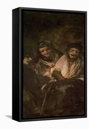 Laughing Figures-Francisco Jose de Goya y Lucientes-Framed Premier Image Canvas