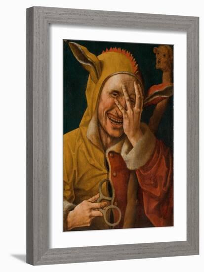 Laughing Fool, C.1500-Jacob Cornelisz van Oostsanen-Framed Giclee Print