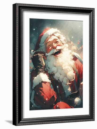 Laughing Santa-Treechild-Framed Giclee Print