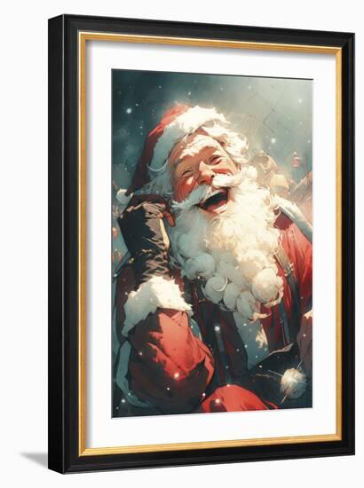 Laughing Santa-Treechild-Framed Giclee Print