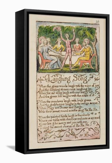 Laughing Song', Plate 26 from 'Songs of Innocence and of Experience' [Bentley 15] C.1789-94-William Blake-Framed Premier Image Canvas