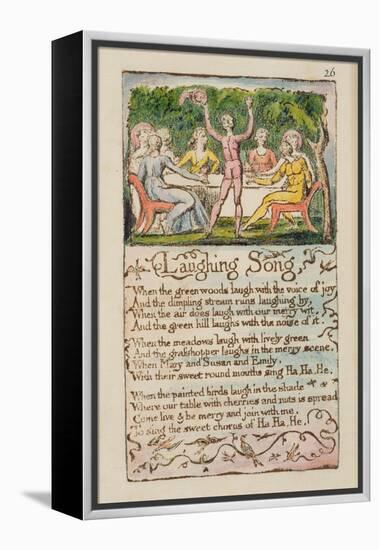 Laughing Song', Plate 26 from 'Songs of Innocence and of Experience' [Bentley 15] C.1789-94-William Blake-Framed Premier Image Canvas