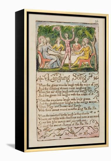 Laughing Song', Plate 26 from 'Songs of Innocence and of Experience' [Bentley 15] C.1789-94-William Blake-Framed Premier Image Canvas