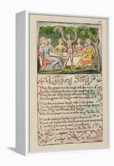 Laughing Song', Plate 26 from 'Songs of Innocence and of Experience' [Bentley 15] C.1789-94-William Blake-Framed Premier Image Canvas