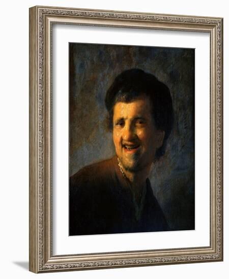 Laughing Young Man-Rembrandt van Rijn-Framed Giclee Print