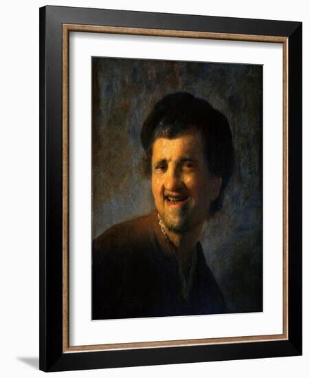 Laughing Young Man-Rembrandt van Rijn-Framed Giclee Print