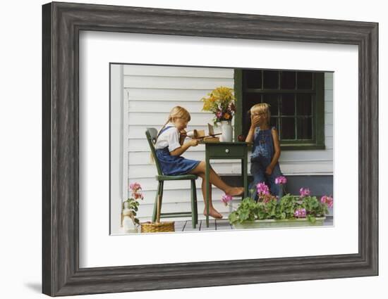 Laughing-Orah Moore-Framed Art Print