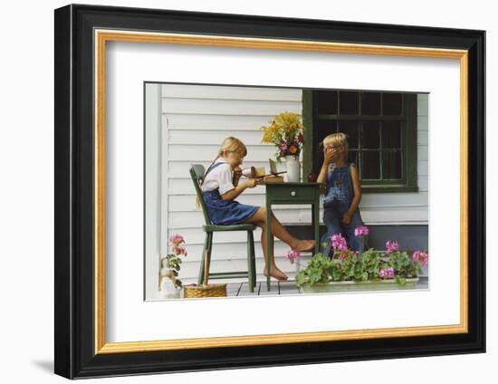 Laughing-Orah Moore-Framed Art Print