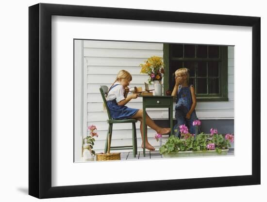 Laughing-Orah Moore-Framed Art Print