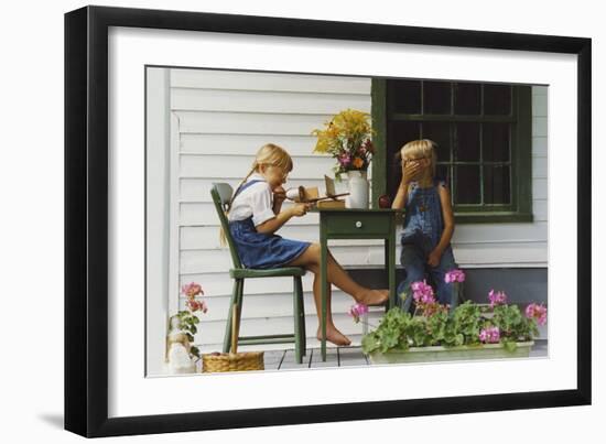 Laughing-Orah Moore-Framed Art Print