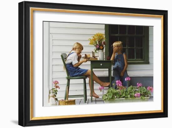 Laughing-Orah Moore-Framed Art Print