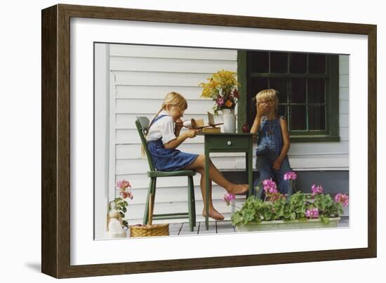 Laughing-Orah Moore-Framed Art Print