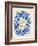 Laughs in Flowers ? Blue and Gold Palette-Cat Coquillette-Framed Art Print