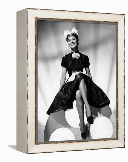 Laughter in Paradise, Audrey Hepburn, 1951-null-Framed Stretched Canvas