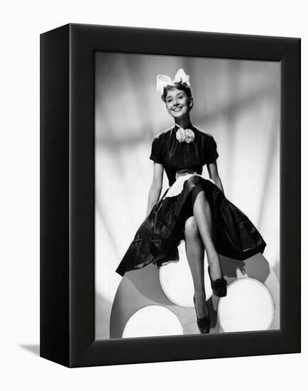 Laughter in Paradise, Audrey Hepburn, 1951-null-Framed Stretched Canvas