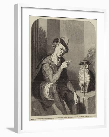 Launce's Lecture, Two Gentlemen of Verona, Act Iv, Scene 4-Thomas Francis Dicksee-Framed Giclee Print