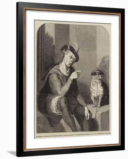 Launce's Lecture, Two Gentlemen of Verona, Act Iv, Scene 4-Thomas Francis Dicksee-Framed Giclee Print